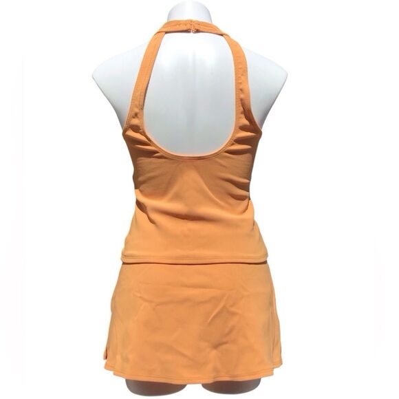 Land’s End 2-Piece Swimsuit Bikini Halter Top And Swim Skirt Set Vintage Size 14 - Picture 3 of 14